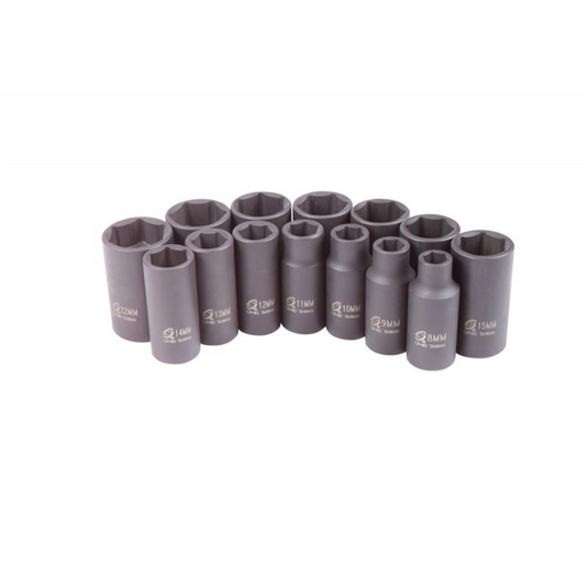 SUNEX 3/8"" DR 19MM SEMI-DEEP IMP SKT