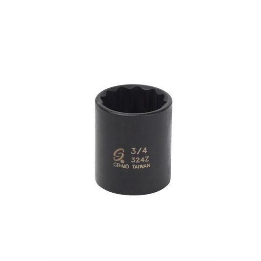 Sunex 3/8"" Dr. 3/4"" 12 Point Impact Socket