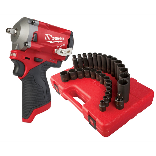 SUNEX KIT 29PC 3/8 in w/ M12 FUEL STUB 3/8"" IMP