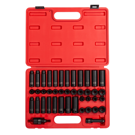 SUNEX 3/8"" Drive 42 Piece SAE and Metric Master Impact S