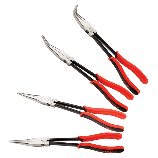 SUNEX 4 Piece 11"" Long Reach Pliers Set