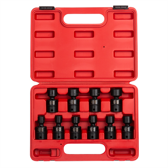 SUNEX 3/8"" Drive 10 Piece Metric Universal Impact Socket