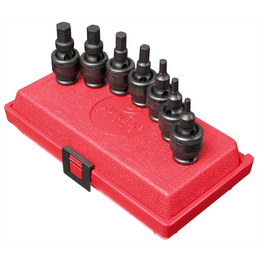 SUNEX 7PC SAE UNI HEX SOC SET