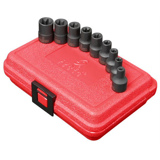 SUNEX IMP SKT SET 9PC 3/8DR EXTERNAL STAR