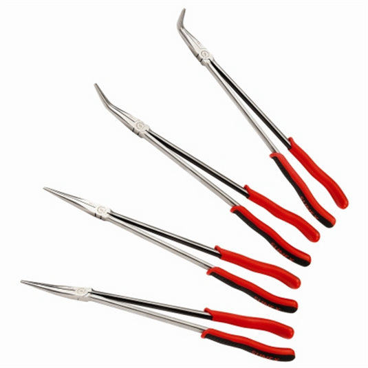 SUNEX 4 Piece 16"" Extra Long Reach Pliers Set