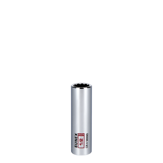 Sunex 1/2 in. Deep Chrome Socket 12-Point