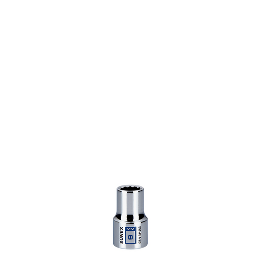 Sunex 9 mm Chrome Socket 12-Point