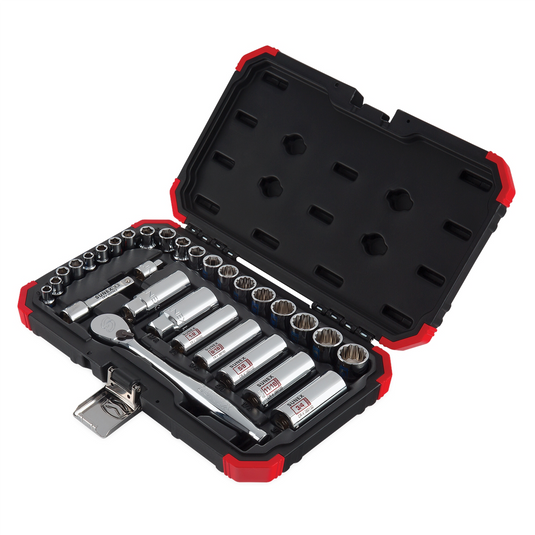 Sunex 30-Piece 1/4 in.; 3/8 in. Drive Chrom