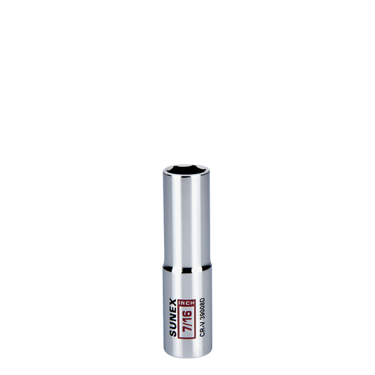 Sunex 7/16 in. Deep Chrome Socket