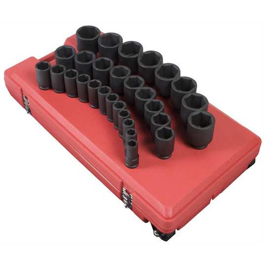 SUNEX 3/4"" Drive 29 Piece SAE Deep Impact Socket Set