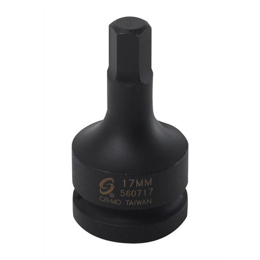 Sunex 1 in. Drive 17 mm Hex Drive Impact So