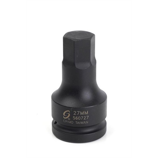 Sunex 1 in. Drive 27 mm Hex Drive Impact So