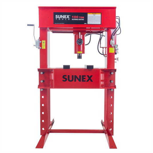 SUNEX 100 Ton Air/Hydraulic Shop Press