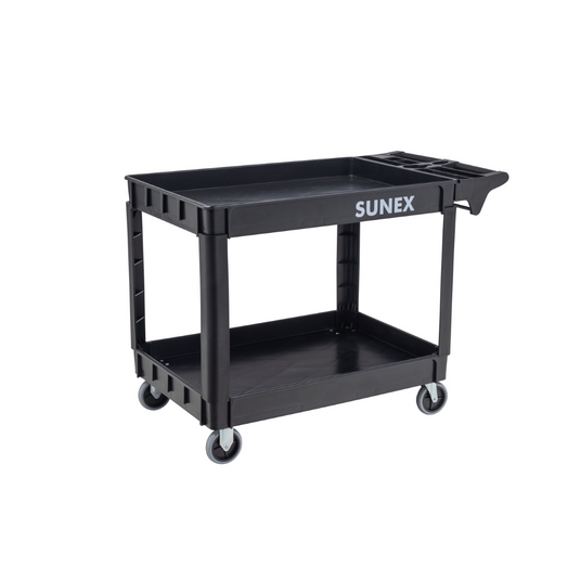 SUNEX Cart; Polypropylene Utility; Two Shelf; Large Size