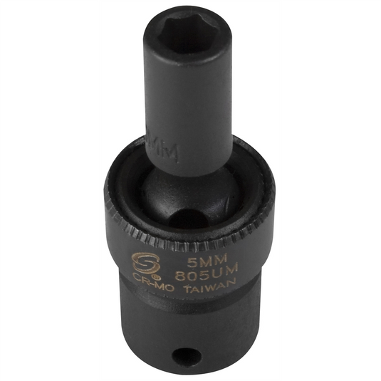 SUNEX SOCKET IMPACT FLEX 5MM 1/4IN. DRIVE STD 6 POINT