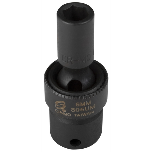 SUNEX SOCKET IMPACT FLEX 6MM 1/4IN. DRIVE STD 6 POINT
