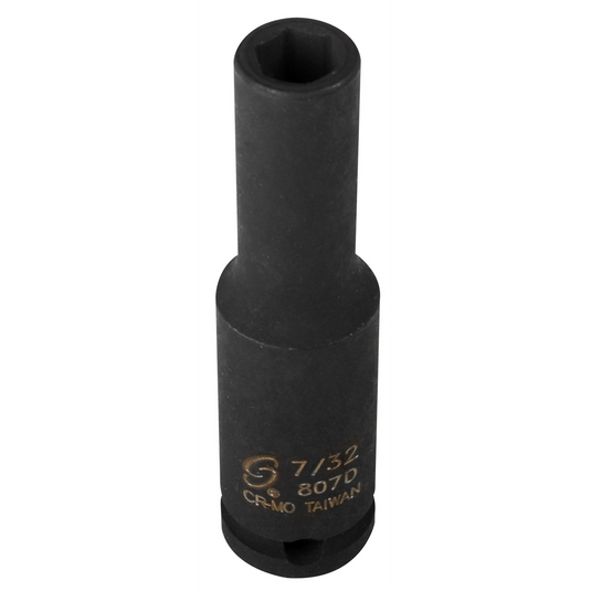 Sunex SOCKET IMPACT 7/32 1/4IN. DRIVE DEEP 6 POINT