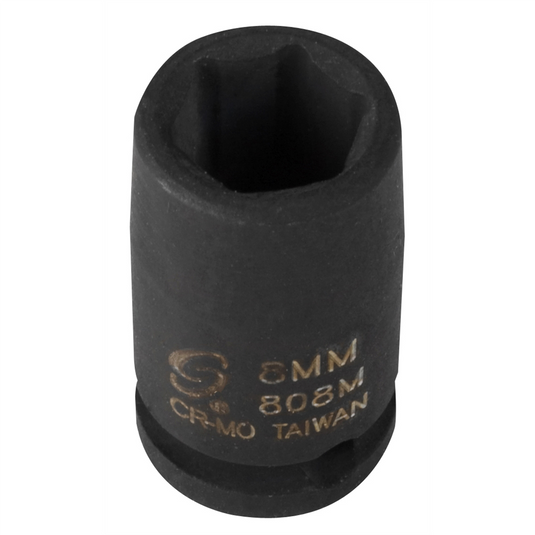 SUNEX SOC 8MM 1/4D IMP 6PT