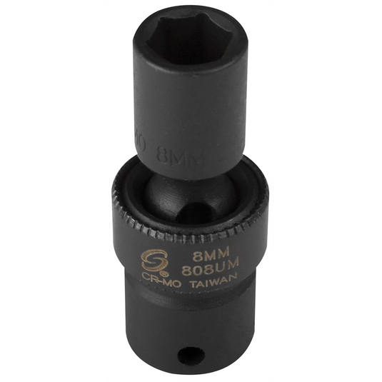SUNEX SOC 8MM 1/4D IMP UNIV 6PT