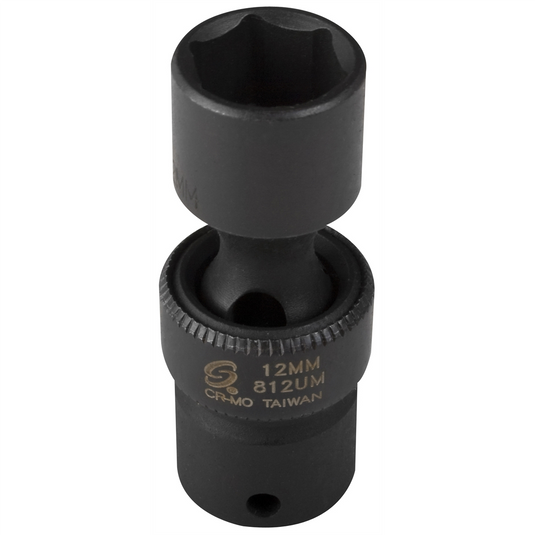 SUNEX SOC 12MM 1/4D IMP UNIV 6PT