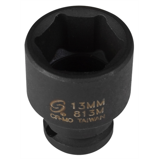 SUNEX SOC 13MM 1/4D IMP 6PT