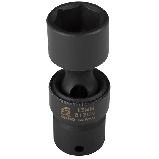 SUNEX SOC 13MM 1/4D IMP UNIV 6PT