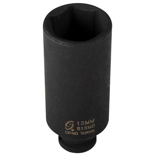 SUNEX SOC 15MM 1/4D IMP 6PT DP