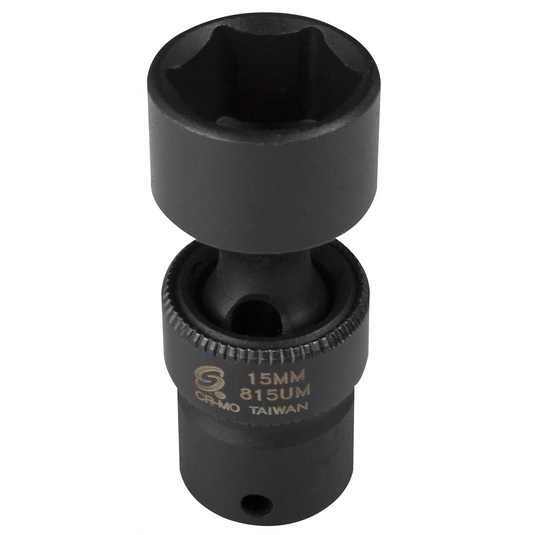 SUNEX SOC 15MM 1/4D IMP UNIV 6PT
