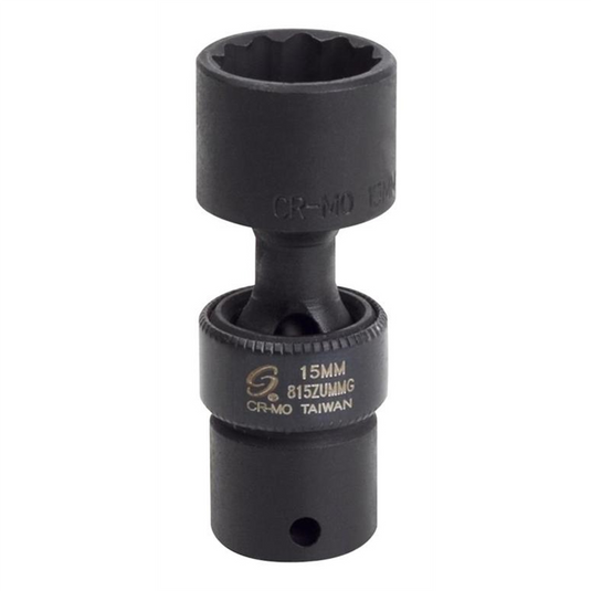 SUNEX SOC 15MM 1/4D UNIV 12PT