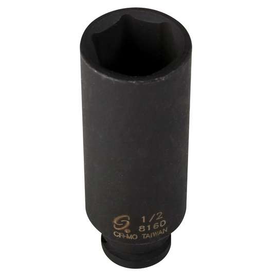 SUNEX SOC 1/2 1/4D IMP 6PT DP BLK