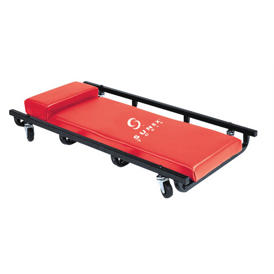 SUNEX Red Vinyl Padded 4-Wheel 36 in. x 17