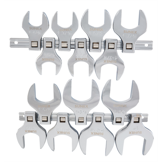 SUNEX 14 Pc 1/2"" Dr. Jumbo SAE Crowfoot Wrench Set