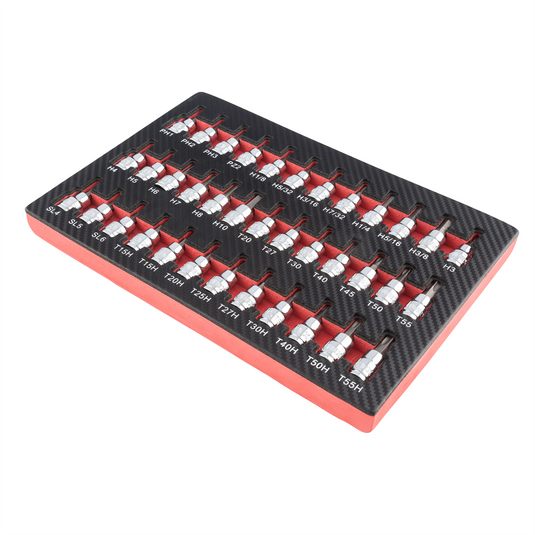 SUNEX 37 Pc. Bit Socket Set in EVA Foam