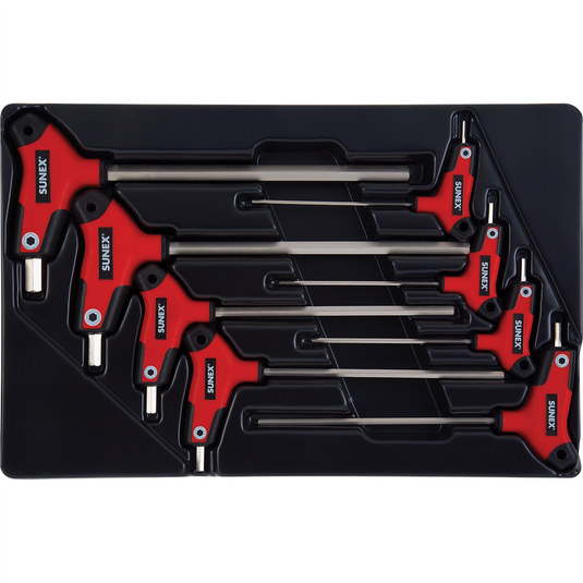 SUNEX 8-Piece T-Handle; Hex; Metric Hex Key