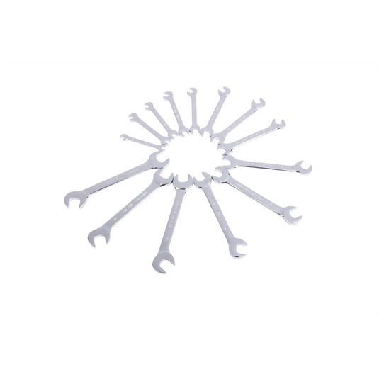 SUNEX 14-PC Metric Wrench Set; Full Polish