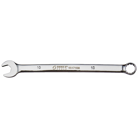 Sunex 10mm Full Polish V-Groove Combi Wrench