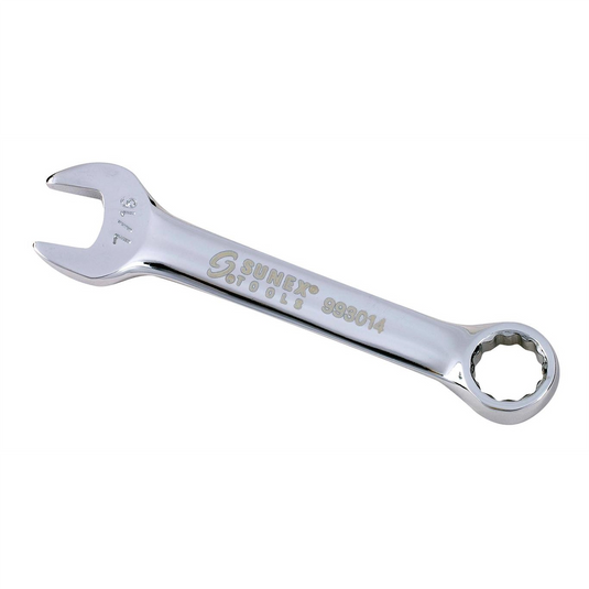 Sunex 7/16 in. Fully Polished Stubby Combin