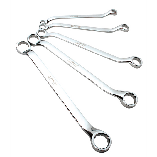 Sunex OFFSET DOUBLE BOX SAE WRENCH SET;5 PC.3/8""- 5/16
