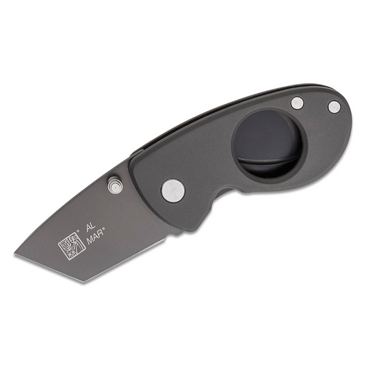 SUNEX Havana Clipper D2/POM; DK Charcoal  Gray Handle; Charcoal Ti