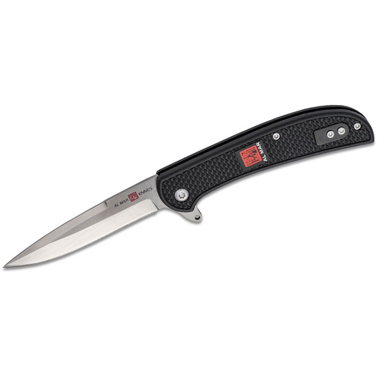 SUNEX Knife UTAS CBB 8Cr 56HRC Satin 2.75in Trad GlNylon Black