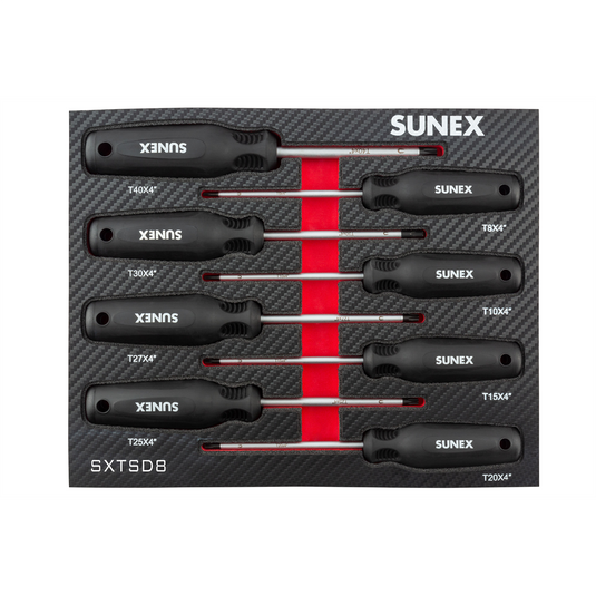 SUNEX Torx&reg; Magnetic 8 Piece Screwdriver Set in EVA Foam