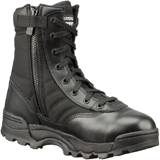 SWAT CLASSIC 9"" SIDE-ZIP TACTICAL BOOTS BLACK 12.0