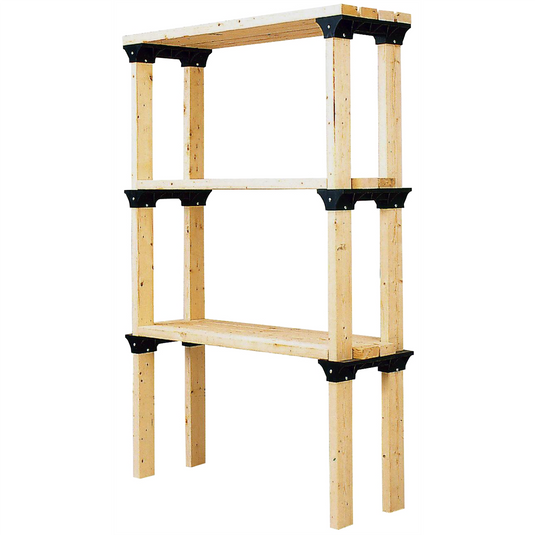 2 x 4 Basics SHELF LINK 6-PK; BLACK