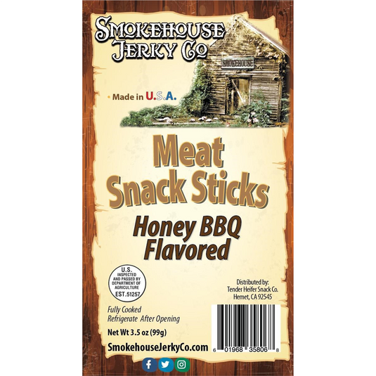 Tender Heifer Snack Co. Honey BBQ Meat Snack Sticks - 3.5 oz