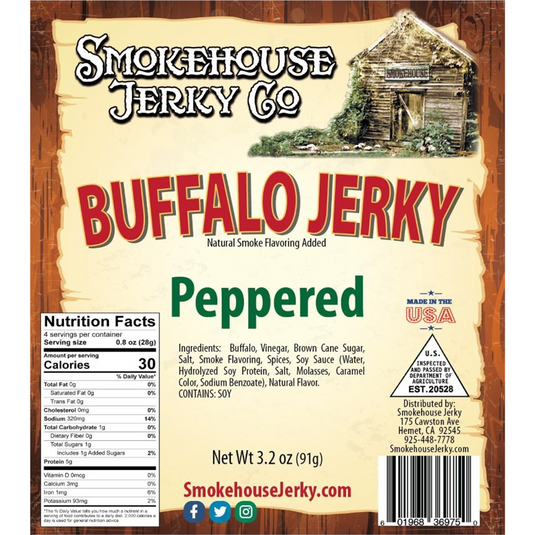 Tender Heifer Snack Co. Buffalo Peppered