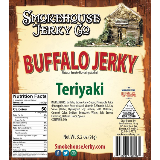 Tender Heifer Snack Co. Buffalo Teriyaki