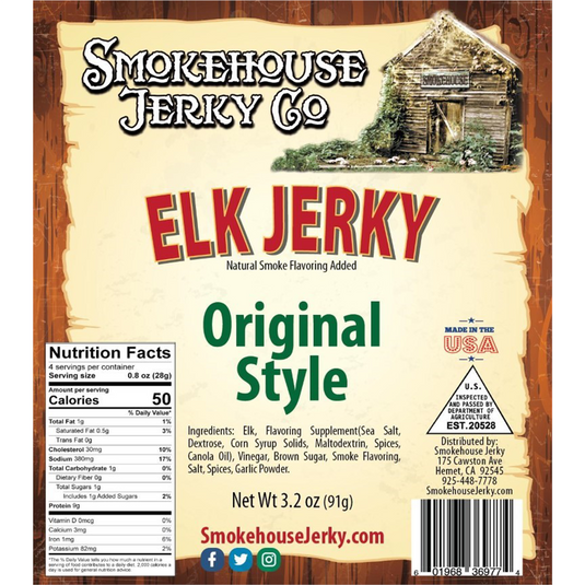 Tender Heifer Snack Co. Elk Original Style