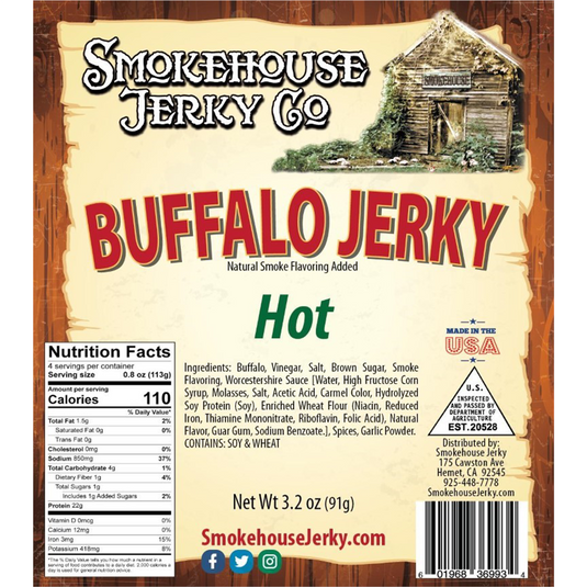 Tender Heifer Snack Co. Buffalo Hot