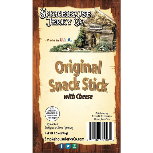 Tender Heifer Snack Co. Original Snack Stick W/Cheese