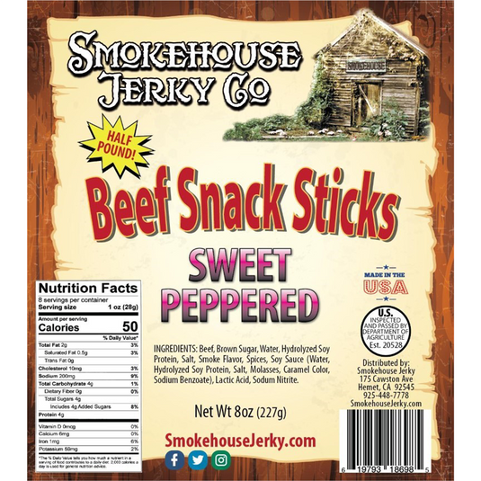 Tender Heifer Snack Co. Sweet Peppered Beef Sticks - 8 oz